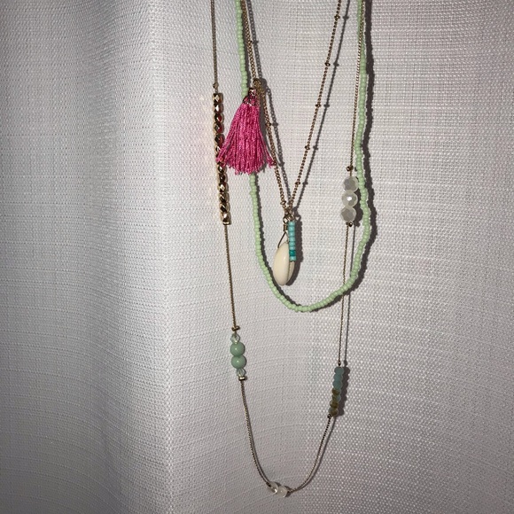 Long multi strand necklace - Picture 2 of 2